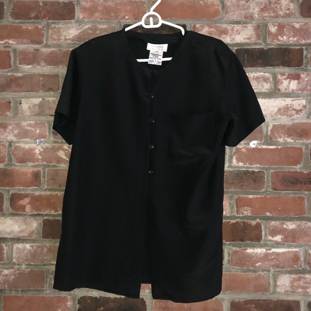 Beautiful like new Rena Rowan black blouse